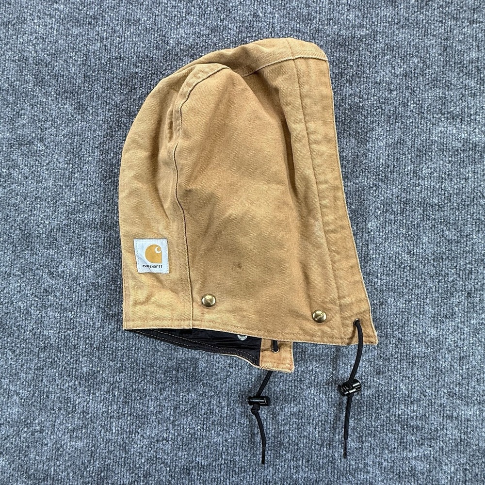 Carhartt A217 BRN OSFA Brown Black Cotton Work Hood Unisex Snap-On